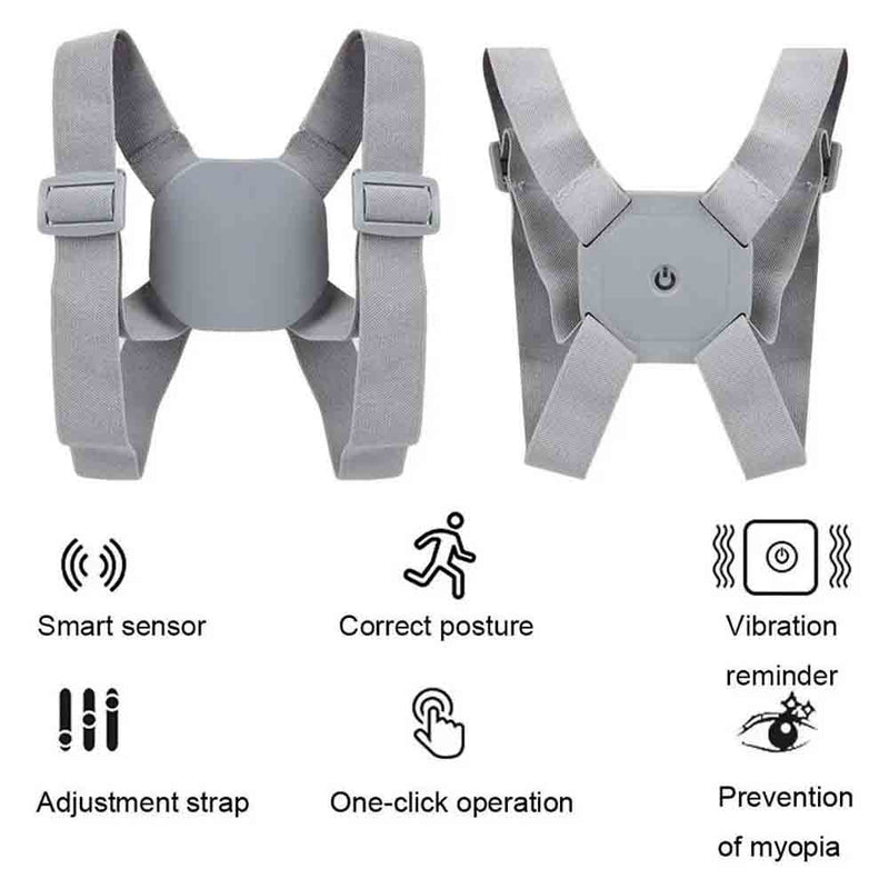 Colete Corretor Postura Costas Coluna Com Sensor Inteligente ORBITT